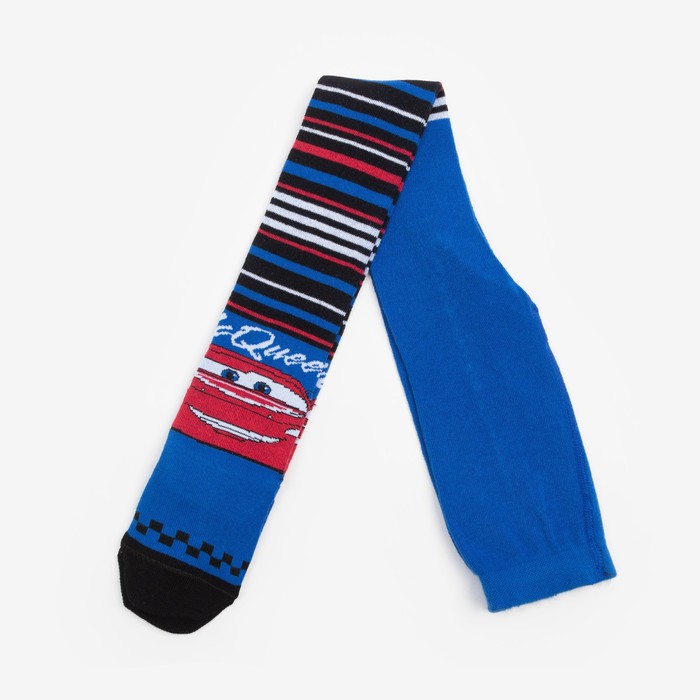 Детские колготки "Полоса" Тачки, Дисней, рост 116-122 см, 6-7 лет