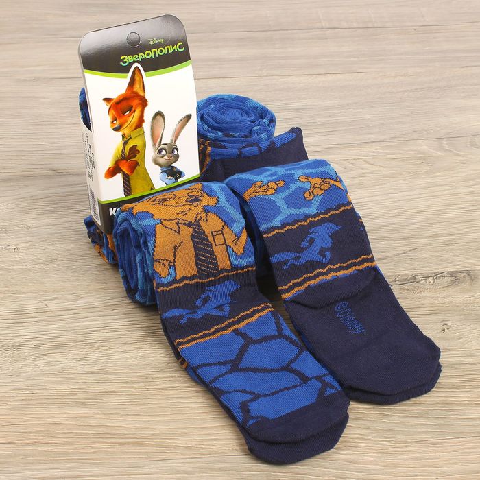 Детские колготки "Ник",Зверополис, Дисней, рост 92-98 см, 2-3 года