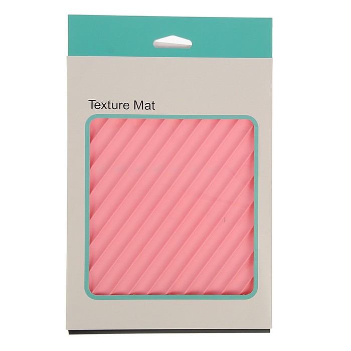 Коврик рельефный "Полосы", цвет розовый