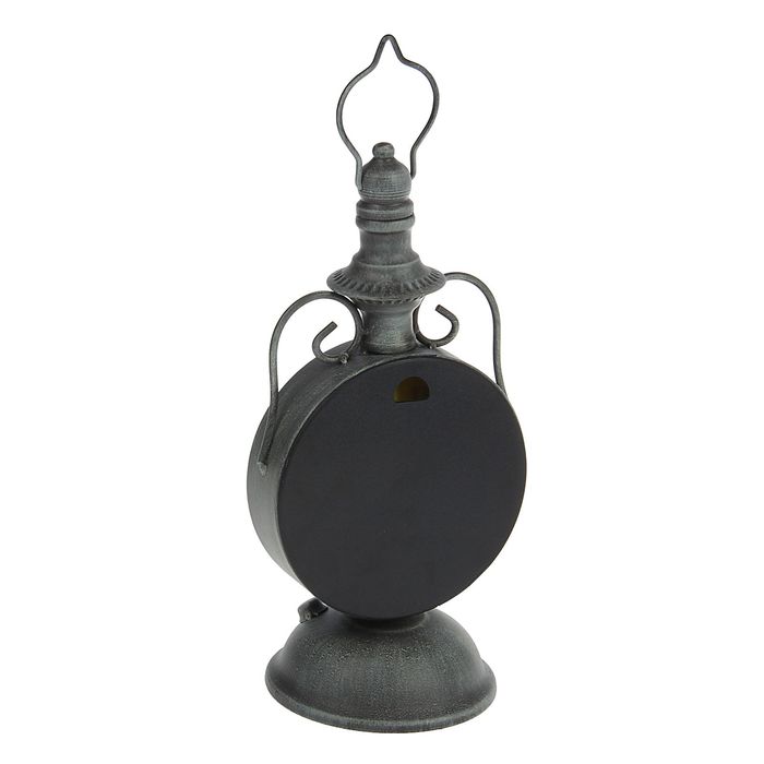 Часы настольные серия Ковка. На ножке, Керосинка, на циферблате Париж 14,5*30см