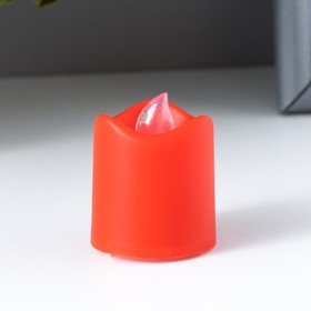 Ночник 'Свеча' LED красный 4х3,5х3,5 см Ош