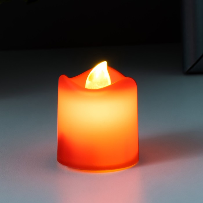 

Ночник "Свеча" LED красный 4х3,5х3,5 см