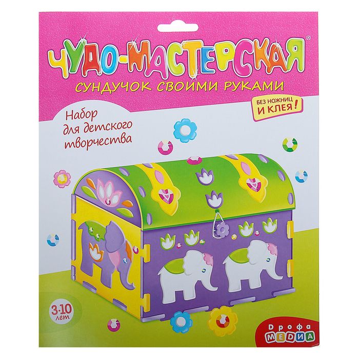 Сундучок своими руками "Слоны"