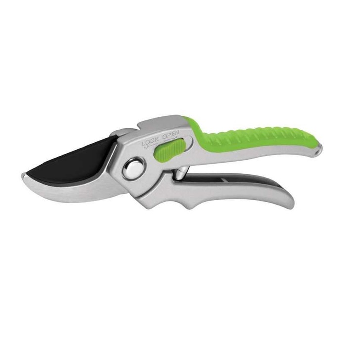 Секатор плоскостной, 7" (18 см), профессиональный, диаметр реза 20 мм, пластиковые ручки