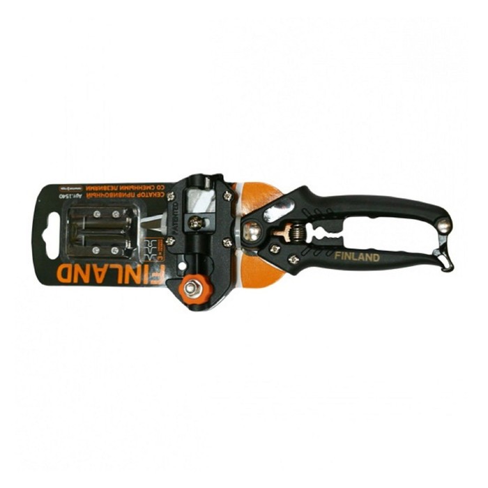 Секатор прививочный, 8.4" (21.5 см), пластиковые ручки, Finland 1540