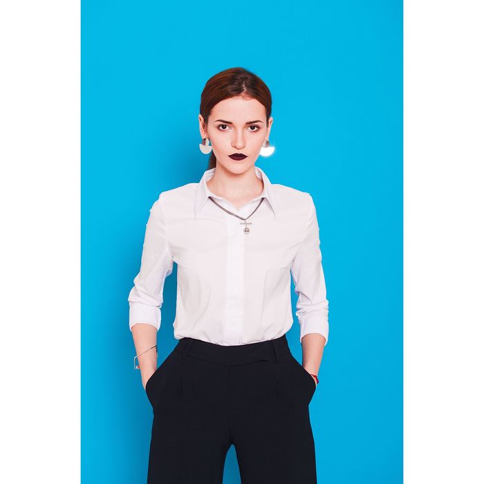 Рубашка женская 5615, размер 50, рост 164 см, цвет белый