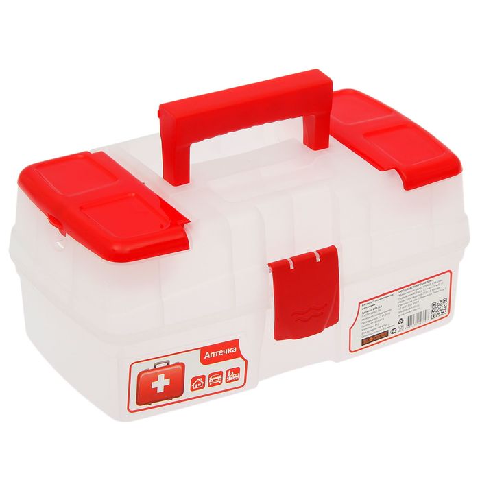 Аптечка с отсеком "Скорая помощь", прозрачная