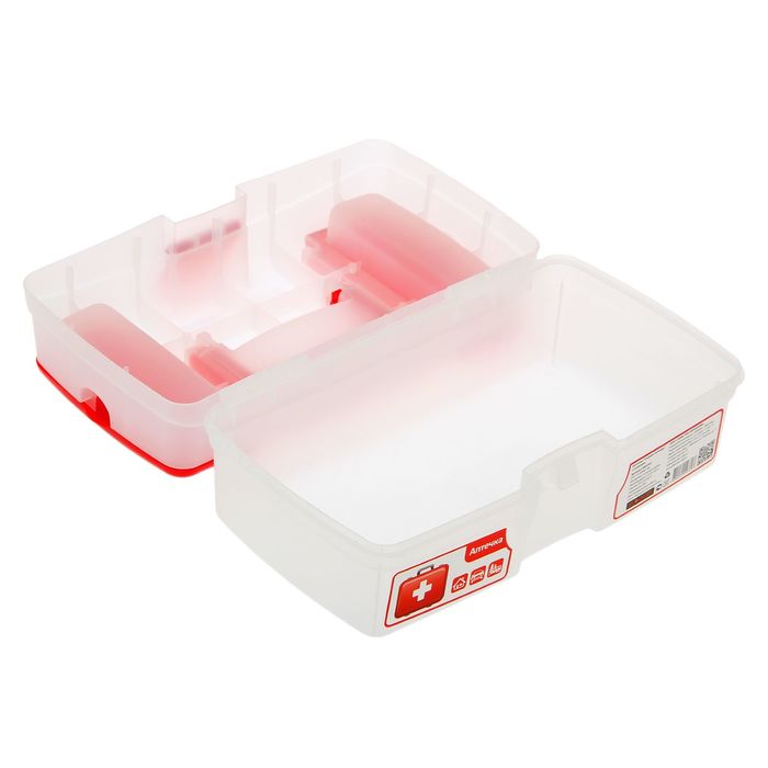 Аптечка с отсеком "Скорая помощь", прозрачная