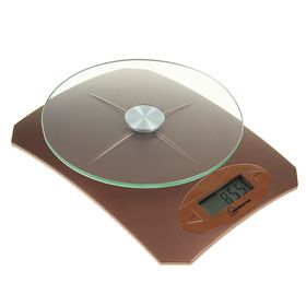 Весы кухонные HOMESTAR HS-3002, электронные, до 5 кг, коричневые