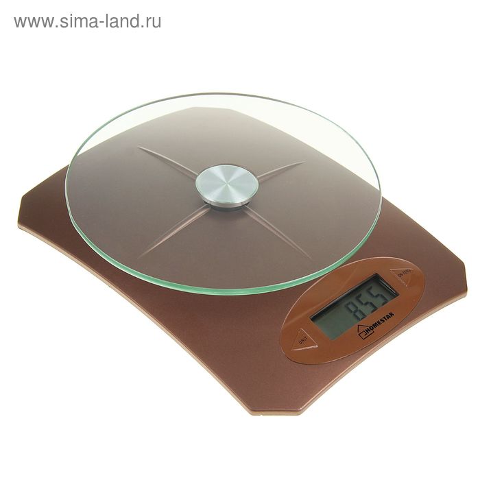 фото Весы кухонные homestar hs-3002, электронные, до 5 кг, коричневые