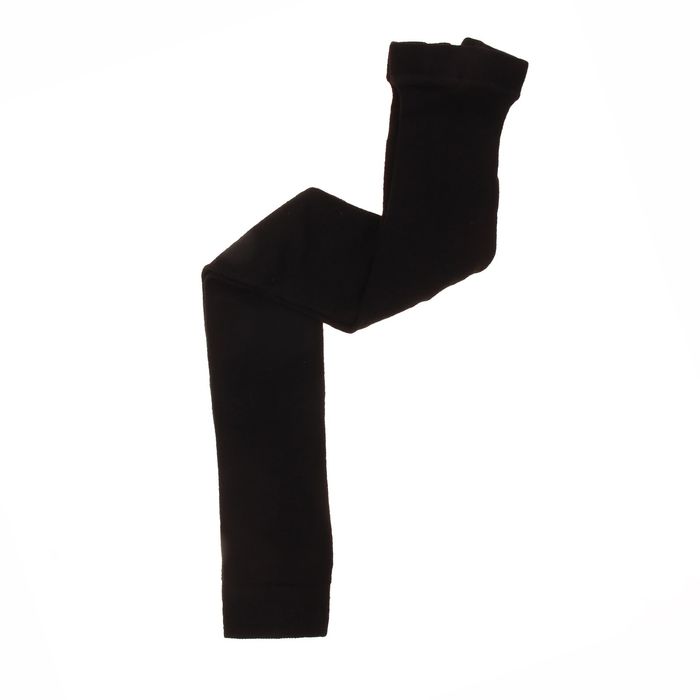 Легинсы детские шерстяные ЭЛ15 чёрный, рост 116-122