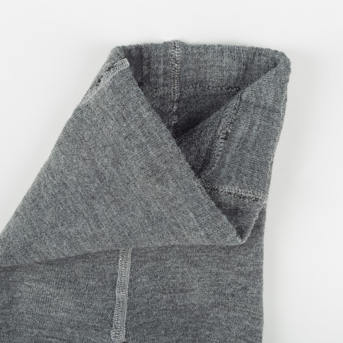 Легинсы детские шерстяные плюшевые ЭЛ88, цвет тёмно-серый, рост 92-98