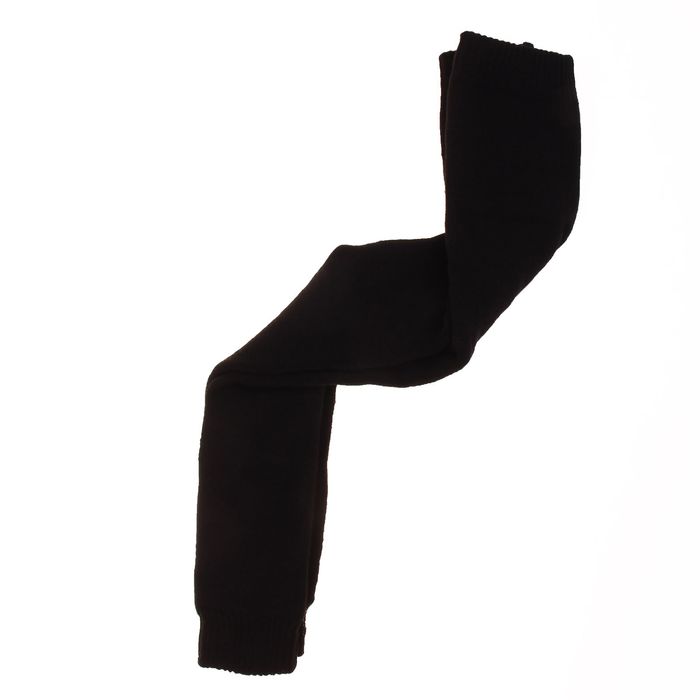 Легинсы детские шерстяные плюшевые ЭЛ88, цвет чёрный, рост 86-92