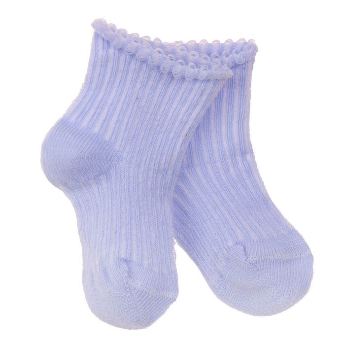 Носки детские Р01 голубой, р-р 4-6 (0-3 мес)