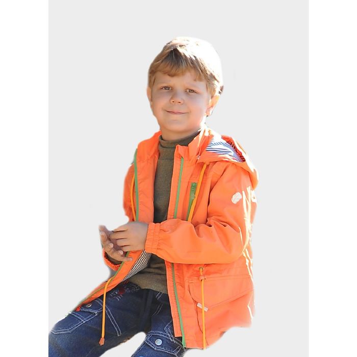 Ветровка для мальчика "Кевин", рост 116 см, цвет оранжевый 11-140