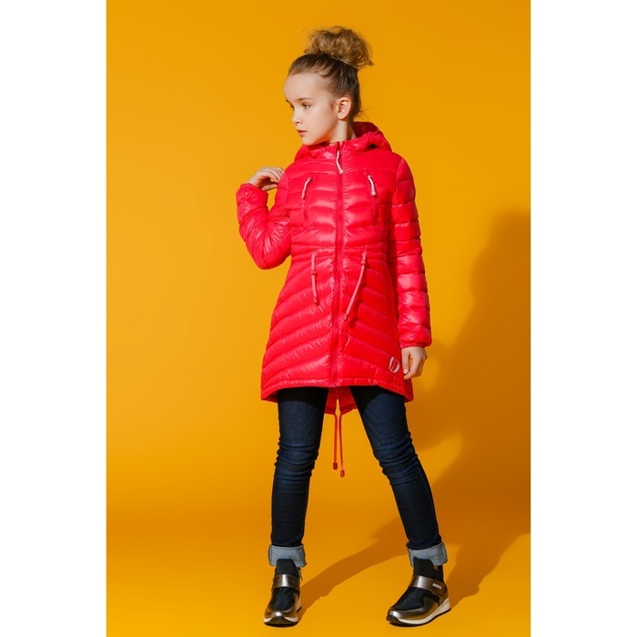 Куртка-парка  для девочки "Каролина", рост 134 см, цвет розовый 21-151/3