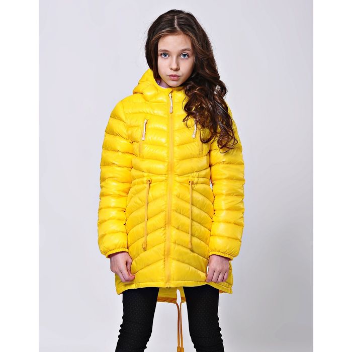 Куртка-парка  для девочки "Каролина", рост 152 см, цвет жёлтый 21-151/2