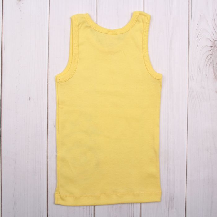 Майка для девочки, рост 92 см (52), цвет жёлтый