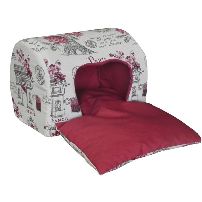 Дом-туннель "Париж", 49*40*36 см, сер./красн.