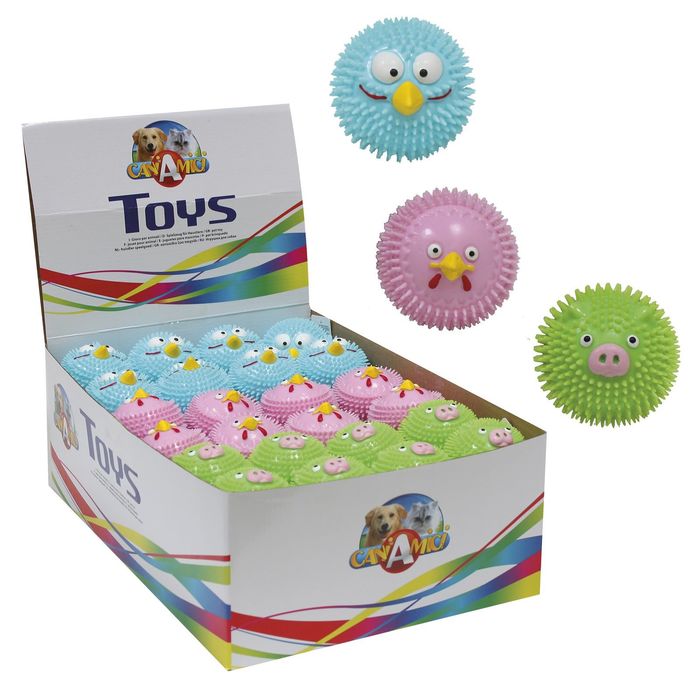 Игрушка для собак "Мячик Angry Birds", нейлон, в ассортименте, диам. 6,5 см