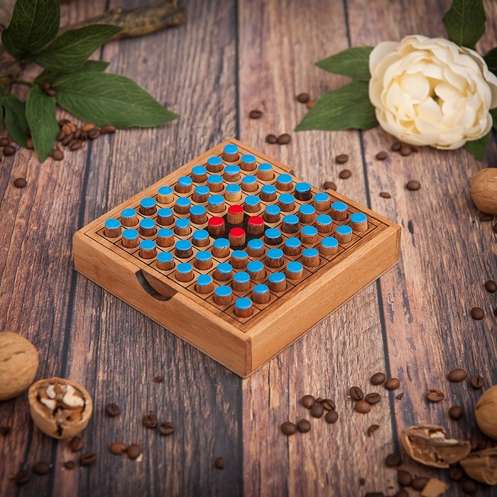 Головоломка дерево 3,5х14х14 см МИКС