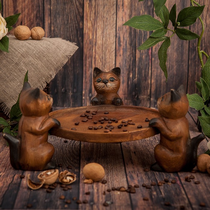 Блюдо "Три котёнка"