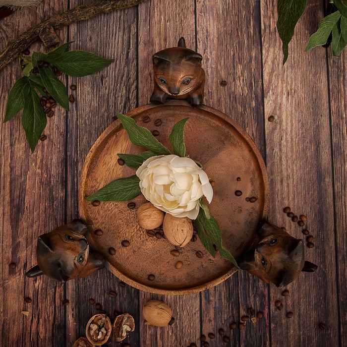 Блюдо "Три котёнка"