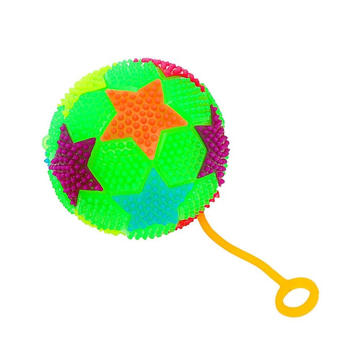Мяч «Звёздочки», световой, с пищалкой, цвета МИКС мяч световой спорт с пищалкой цвета микс