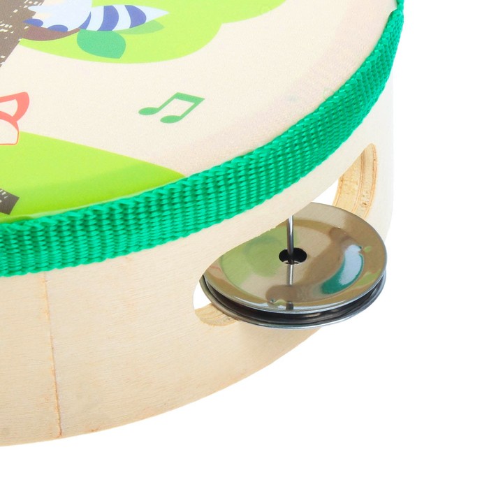 Игрушка музыкальная бубен "Лесные зверята"