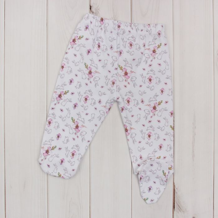 Ползунки для девочки, рост 74 см (44), цвет белый