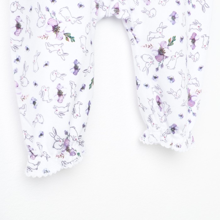 Комбинезон для девочки, рост 56 см (36), цвет белый