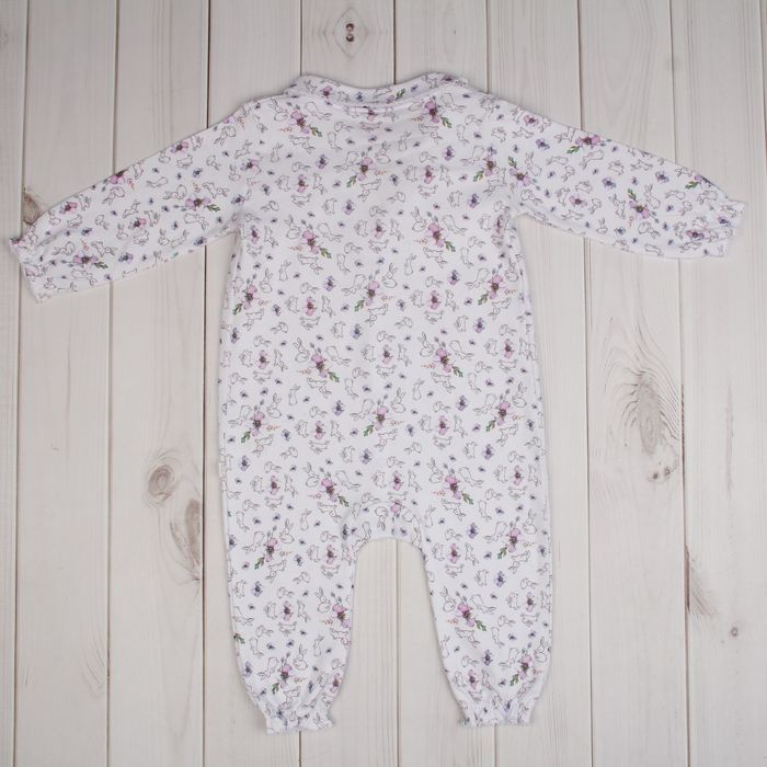 Комбинезон для девочки, рост 80 см (48), цвет белый