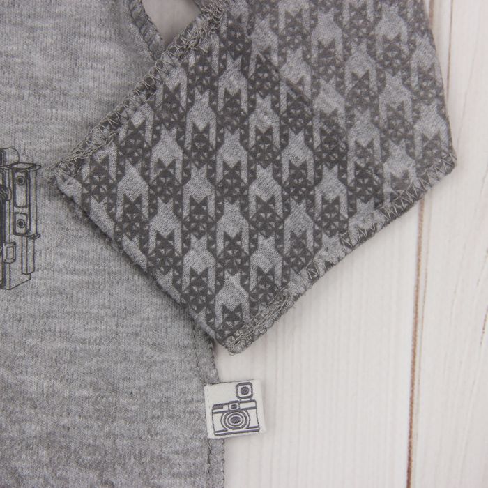 Комбинезон для мальчика, рост 56 см (36), цвет серый