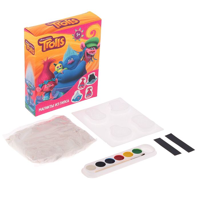 Магниты из гипса "Тролли"