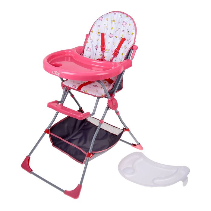 Стульчик для кормления Selby 252, цвет розовый