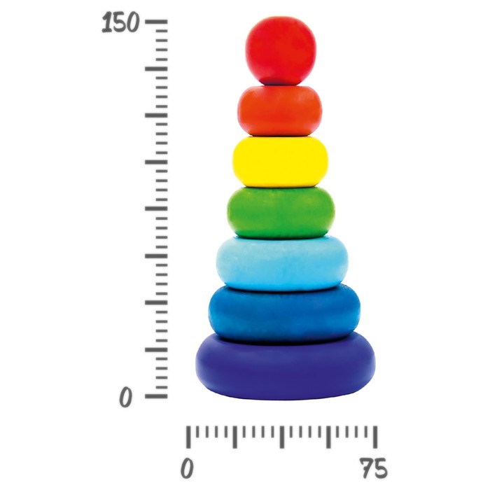 Пирамидка "Семицветик"