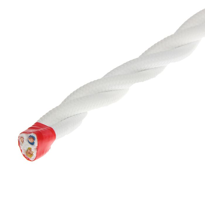 Провод Bironi, 3*2 ,5, витой, белый 1шт-50м