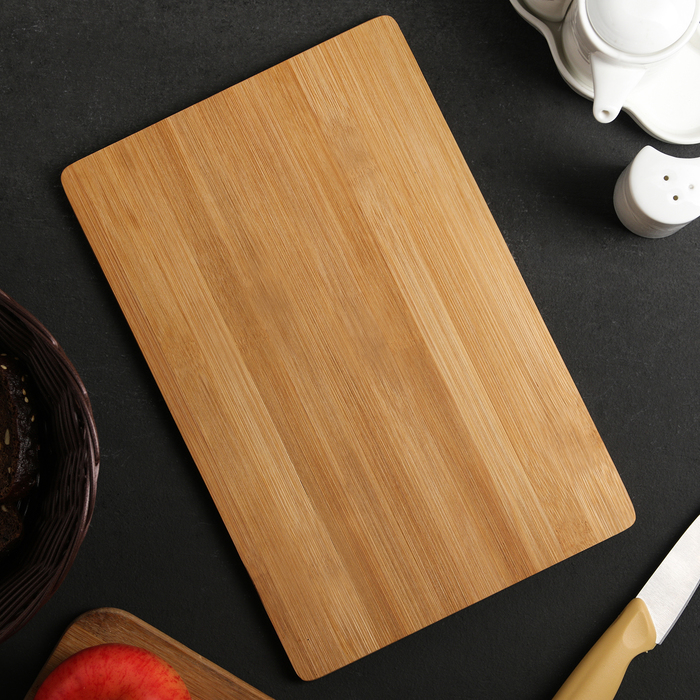 Доска разделочная 30х20х1 см, бамбук