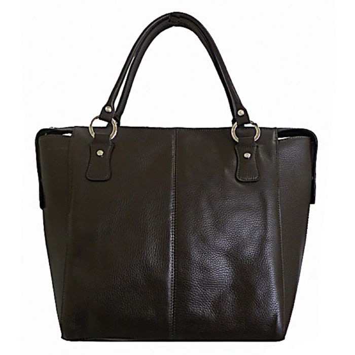 Сумка женская на молнии, 1 отдел с перегородкой, наружный карман, цвет коричневый