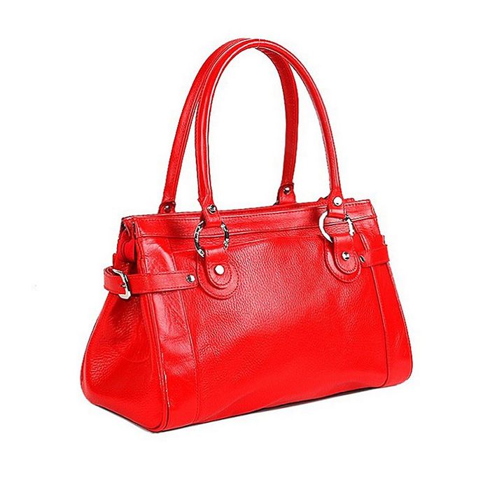 Сумка женская, наружный карман, цвет алый