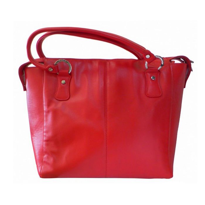 Сумка женская на молнии, 1 отдел с перегородкой, наружный карман, цвет алый