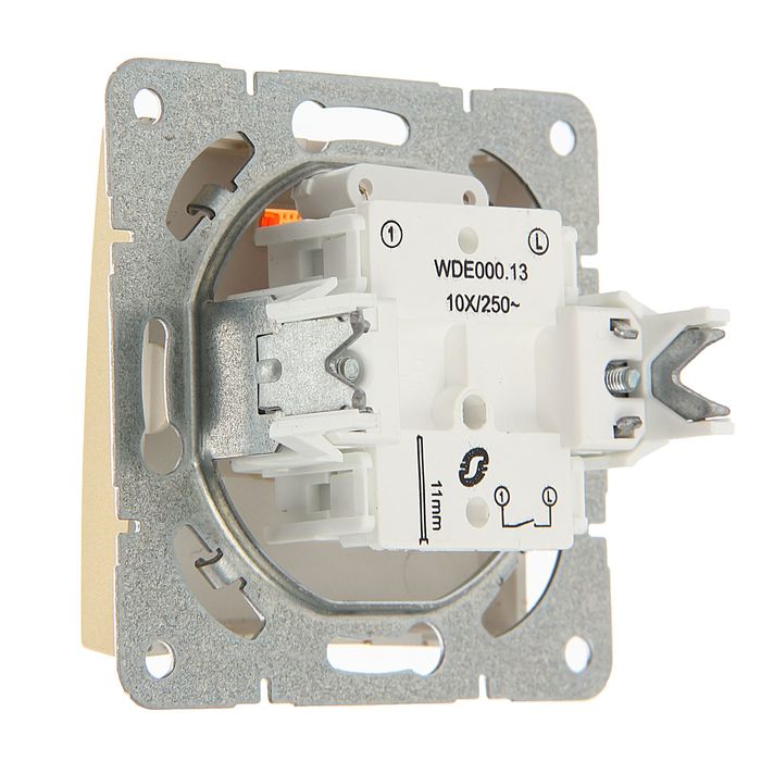 Выключатель "Дуэт" SchE WDE000413, 1 клавиша, скрытый, с подсветкой, цвет шампань