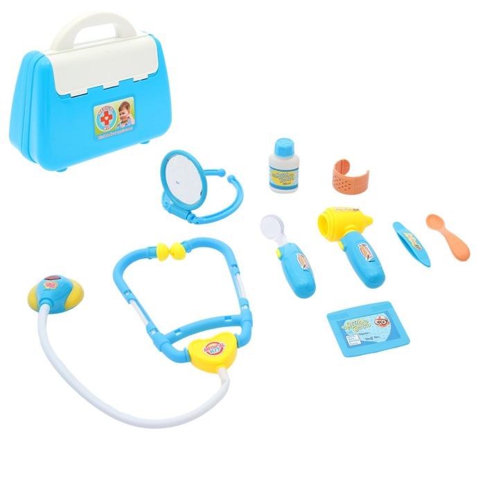 Набор доктора в чемодане "Лечилкин", 9 предметов, цвета МИКС