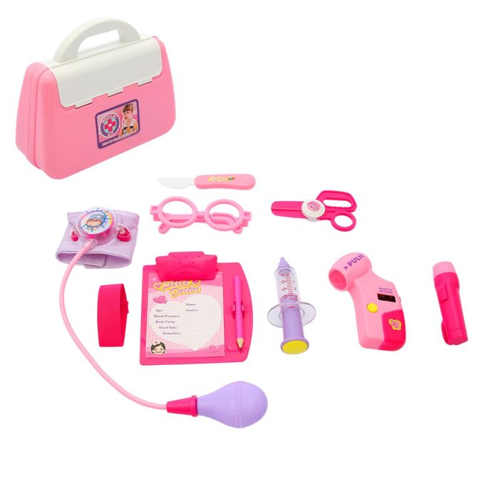Набор доктора в чемодане "Лечилкин", 9 предметов, цвета МИКС