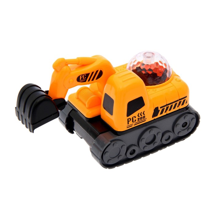 Трактор "Стройка", работает от батареек, световые и звуковые эффекты