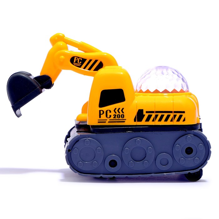 Трактор "Стройка", работает от батареек, световые и звуковые эффекты