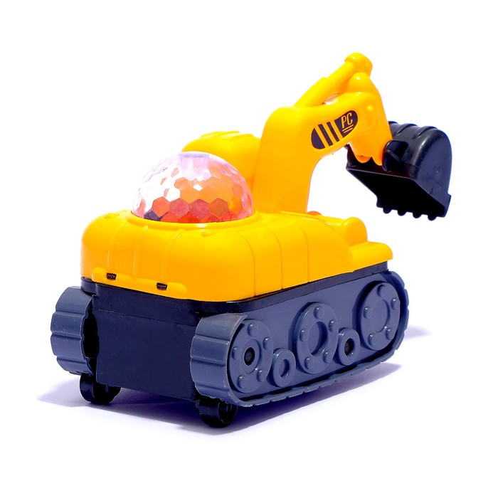 Трактор "Стройка", работает от батареек, световые и звуковые эффекты