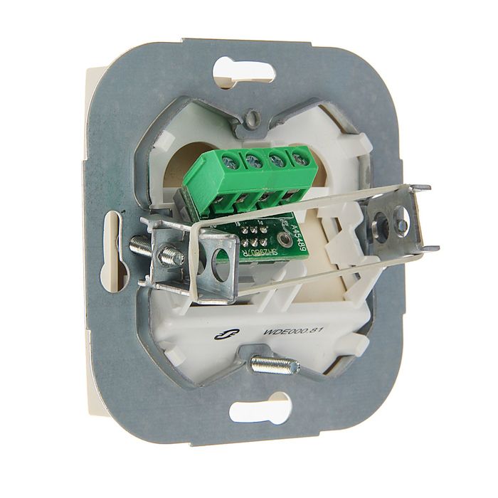 Розетка телефонная "Дуэт" SchE WDE000281, одноместная, скрытая, RJ11, цвет бежевый