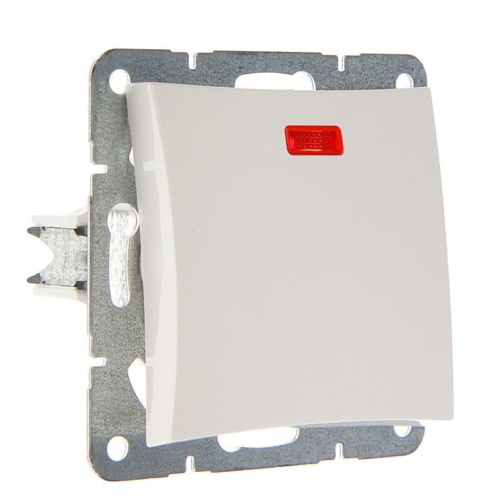 Выключатель "Дуэт" SchE WDE000113, 1 клавиша, скрытый, с подсветкой, цвет белый