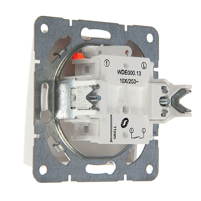 Выключатель "Дуэт" SchE WDE000113, 1 клавиша, скрытый, с подсветкой, цвет белый